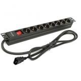 Phasak - Regleta 19" 8 tomas SFO C14 con interruptor 2 m - BNS 3535