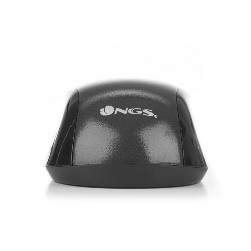 NGS - Black Mist ratón Oficina mano derecha USB tipo A Óptico 800 DPI