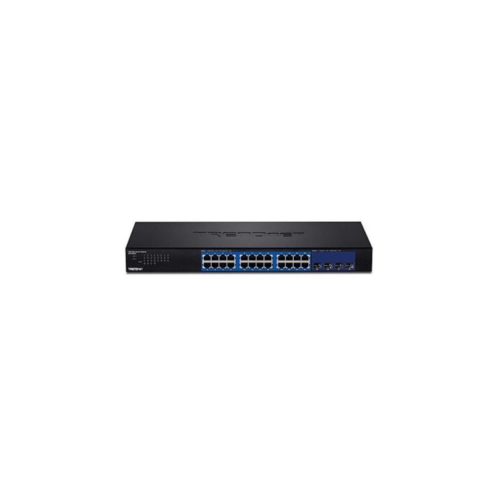 Trendnet - TEG-30284 switch Gestionado Gigabit Ethernet (10/100/1000) 1U Negro