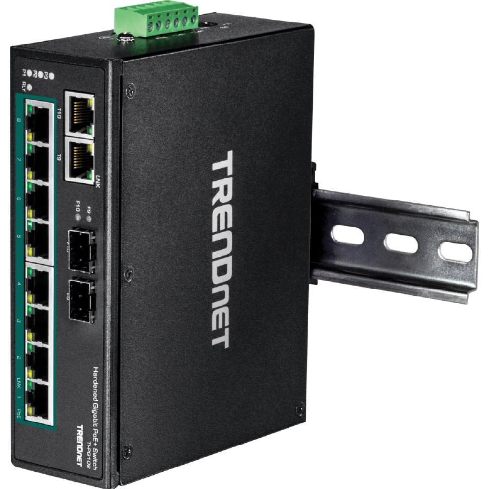 Trendnet - TI-PG102 switch No administrado Gigabit Ethernet (10/100/1000) Energía sobre Ethernet (PoE) Negro