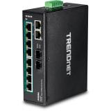 Trendnet - TI-PG102 switch No administrado Gigabit Ethernet (10/100/1000) Energía sobre Ethernet (PoE) Negro