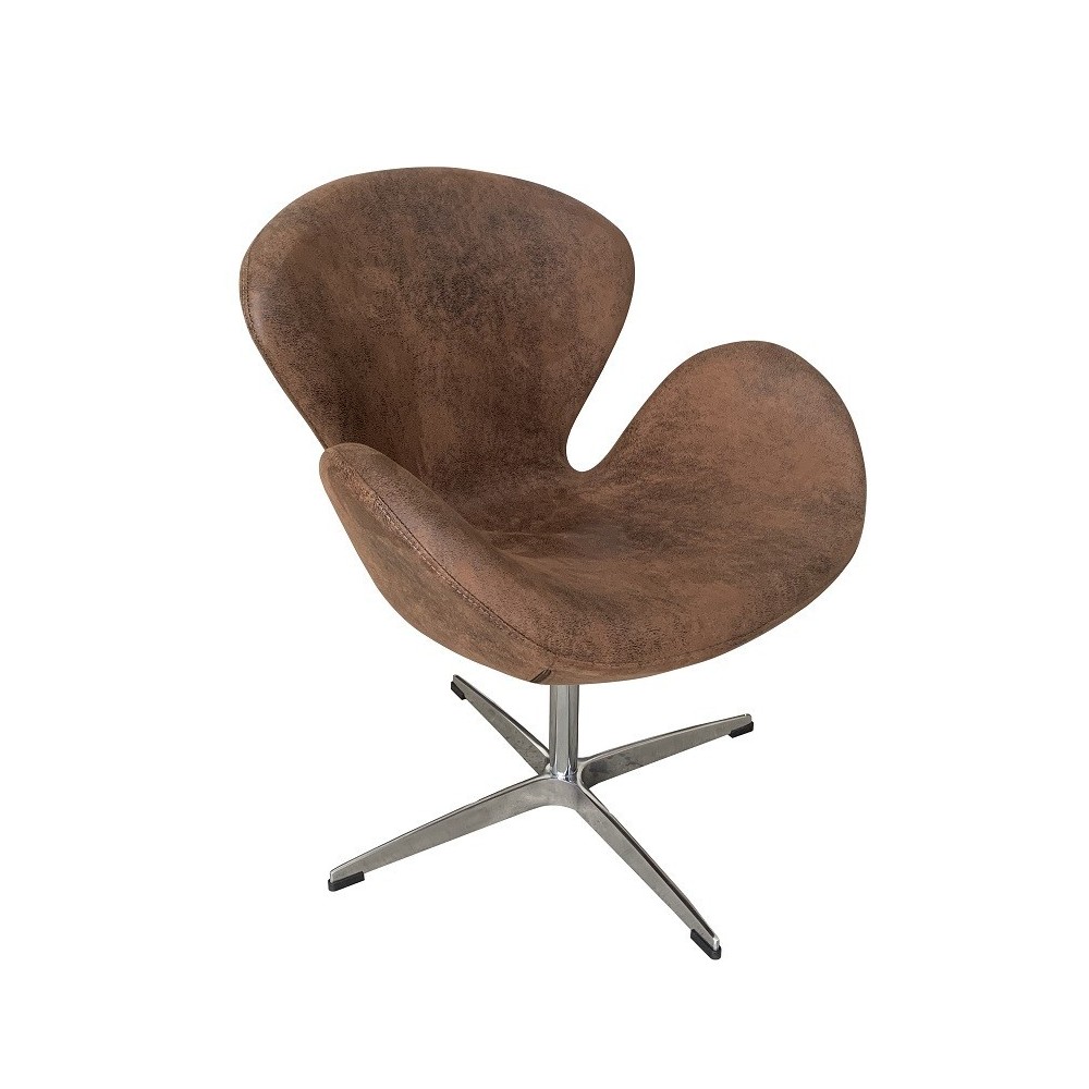 Sillón SW, tapizado en similpiel vintage