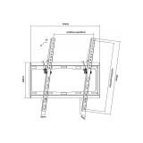 Equip - 650311 Soporte de pared para TV inclinable de 32"-55