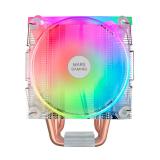 Mars Gaming - Disipador CPU Triple ARGB, 6 Heatpipes HCT, TDP 220 W, 2 Ventiladores 12 cm, MCPU66