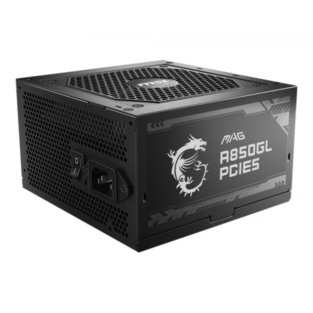 MSI - MAG A850GL PCIE5 unidad de fuente de alimentación 850 W 20+4 pin ATX ATX Negro