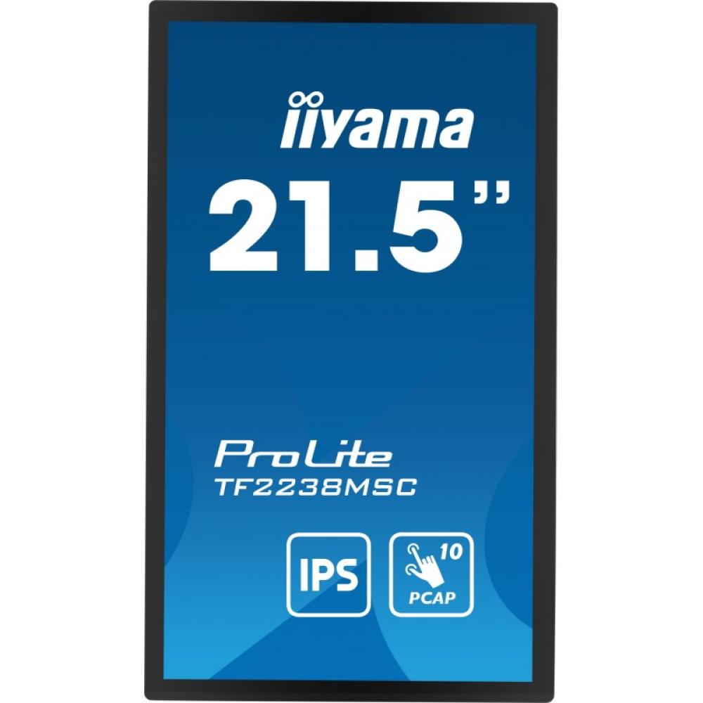 iiyama - TF2238MSC-B1 pantalla para PC 53,3 cm (21") 1920 x 1080 Pixeles Full HD LED Pantalla táctil Negro