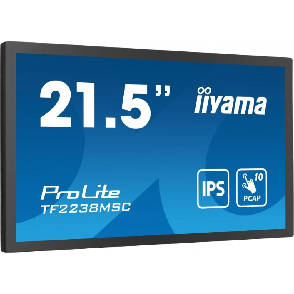 iiyama - TF2238MSC-B1 pantalla para PC 53,3 cm (21") 1920 x 1080 Pixeles Full HD LED Pantalla táctil Negro