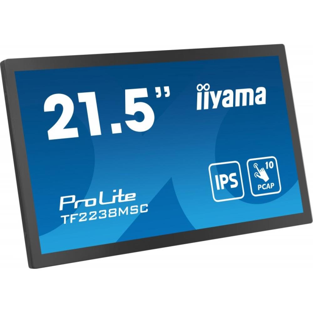 iiyama - TF2238MSC-B1 pantalla para PC 53,3 cm (21") 1920 x 1080 Pixeles Full HD LED Pantalla táctil Negro