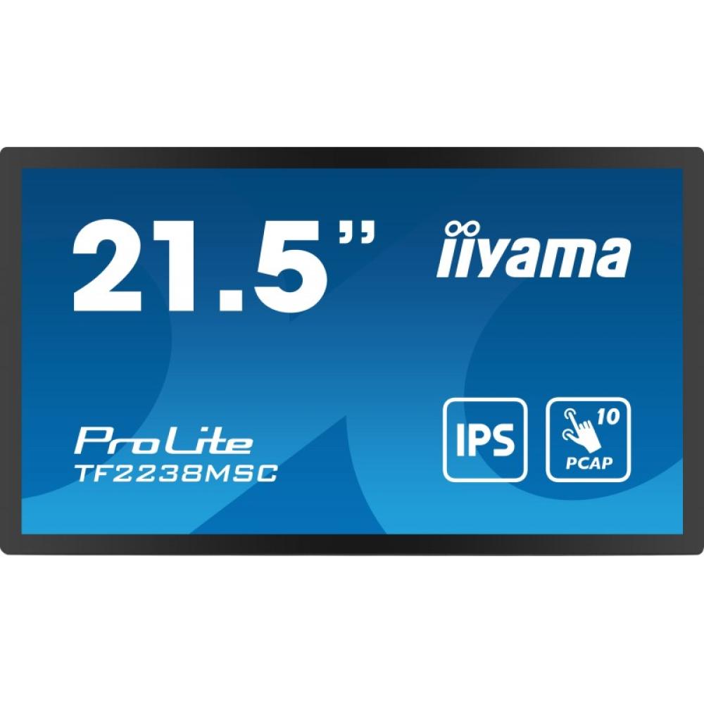 iiyama - TF2238MSC-B1 pantalla para PC 53,3 cm (21") 1920 x 1080 Pixeles Full HD LED Pantalla táctil Negro