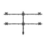Equip - Soporte articulado de sobremesa para 6 monitores de 17"-32