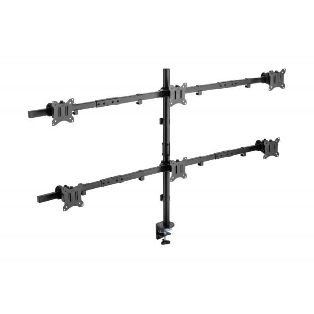 Equip - Soporte articulado de sobremesa para 6 monitores de 17"-32