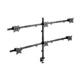 Equip - Soporte articulado de sobremesa para 6 monitores de 17"-32