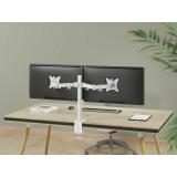 Equip - Soporte de escritorio articulado para dos monitores de 17«-32», blanco