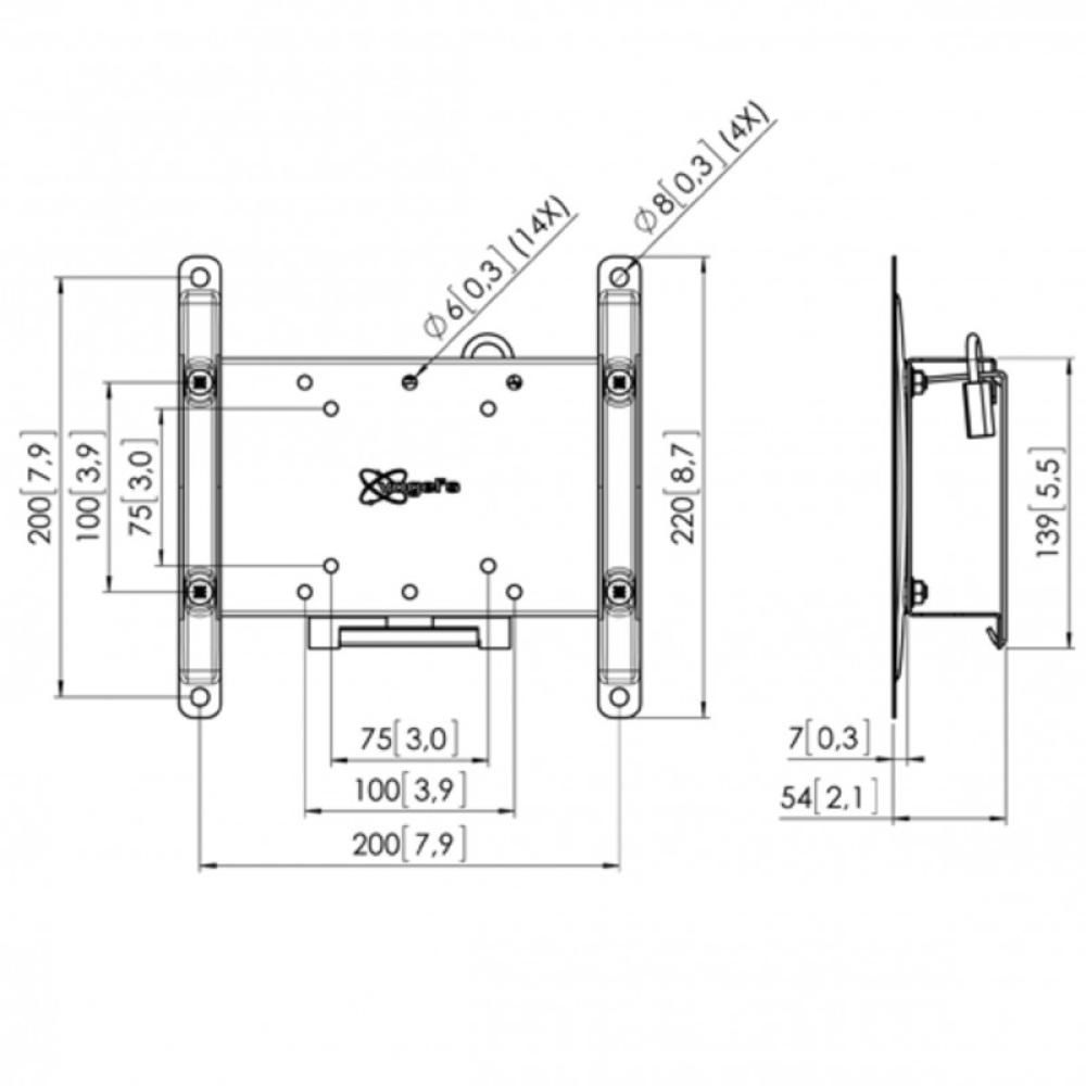 Vogel''s - PFW 4210 106,7 cm (42") Negro