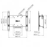 Vogel''s - PFW 4210 106,7 cm (42") Negro