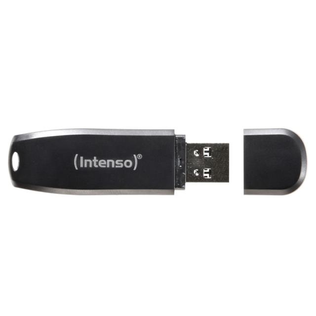 Intenso - 3533494 unidad flash USB 64 GB USB tipo A 3.2 Gen 1 (3.1 Gen 1) Negro