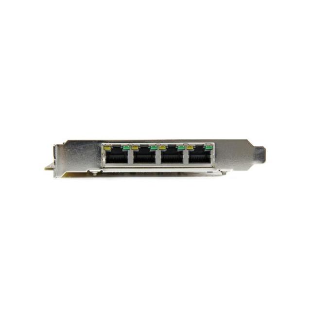 StarTech.com - Tarjeta PCI Express de Red Ethernet Gigabit con 4 Puertos RJ45 PoE Power over Ethernet