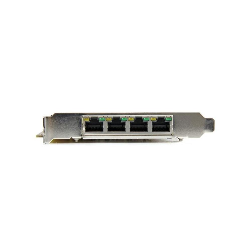StarTech.com - Tarjeta PCI Express de Red Ethernet Gigabit con 4 Puertos RJ45 PoE Power over Ethernet