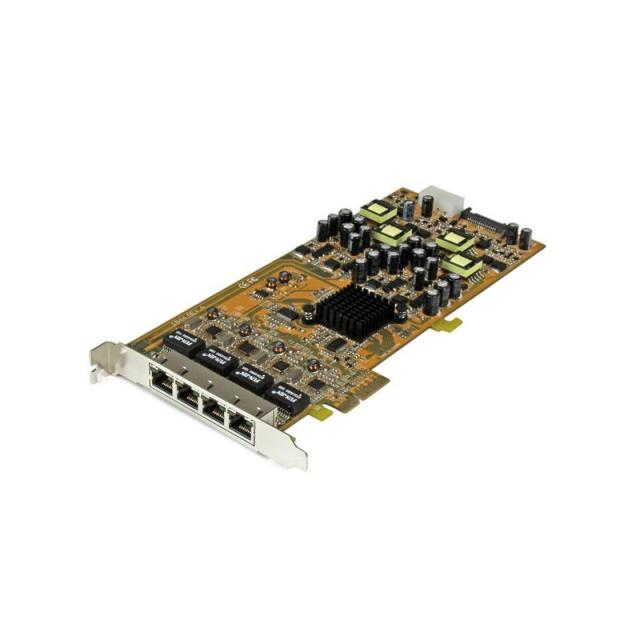 StarTech.com - Tarjeta PCI Express de Red Ethernet Gigabit con 4 Puertos RJ45 PoE Power over Ethernet