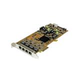 StarTech.com - Tarjeta PCI Express de Red Ethernet Gigabit con 4 Puertos RJ45 PoE Power over Ethernet