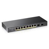 Zyxel - GS1900-10HP Gestionado L2 Gigabit Ethernet (10/100/1000) Energía sobre Ethernet (PoE) 1U Negro
