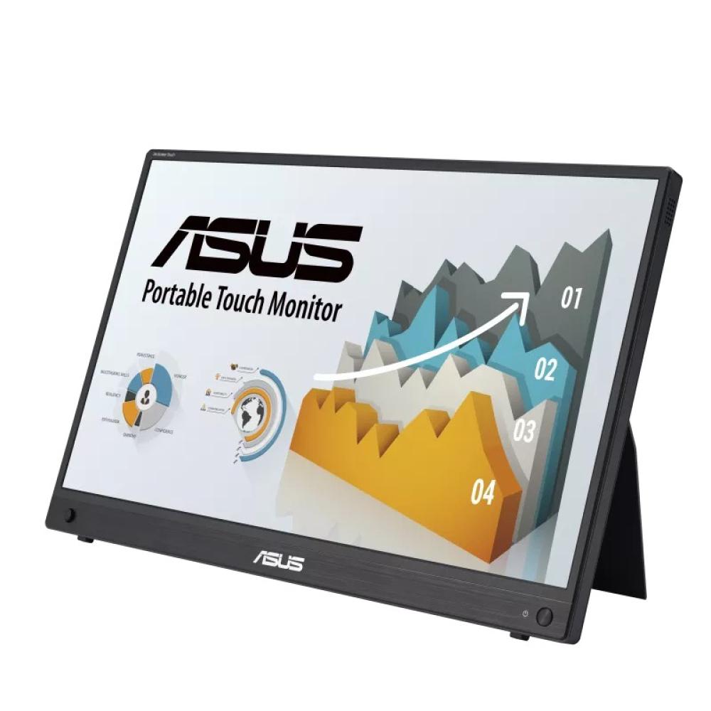 ASUS - ZenScreen MB16AMTR pantalla para PC 39,6 cm (15.6") 1920 x 1080 Pixeles Full HD LCD Pantalla táctil Negro
