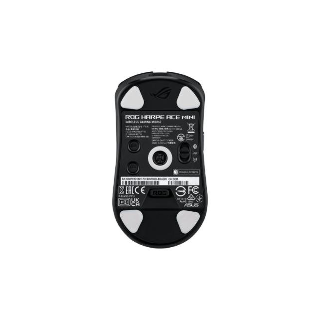 ASUS - ROG Harpe Ace Mini ratón Juego Ambidextro RF Wireless + Bluetooth + USB Type-C Óptico 42000 DPI - 90MP03Z0-BMUA00