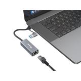 Equip - Adaptador de USB-C a 2,5 Gigabit Ethernet de red (USB-C+A)