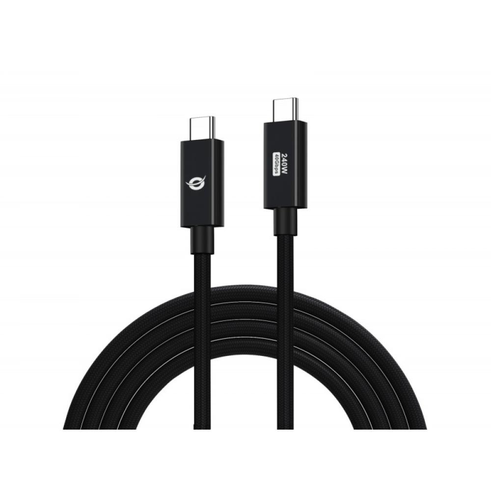 Conceptronic - ETTA04B12 cable USB USB4 Gen 3x2 1,2 m USB C Negro