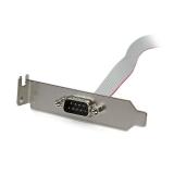 StarTech.com - Adaptador de 0.4m Header Cabezal Bracket Serie Serial DB9 RS232 a IDC 10 Pines Placa Base Perfil Bajo