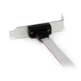 StarTech.com - Adaptador de 0.4m Header Cabezal Bracket Serie Serial DB9 RS232 a IDC 10 Pines Placa Base Perfil Bajo