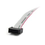 StarTech.com - Adaptador de 0.4m Header Cabezal Bracket Serie Serial DB9 RS232 a IDC 10 Pines Placa Base Perfil Bajo