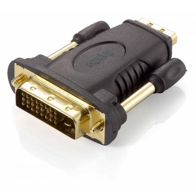 Equip - 118908 cambiador de género para cable DVI (24+1) HDMI A Negro