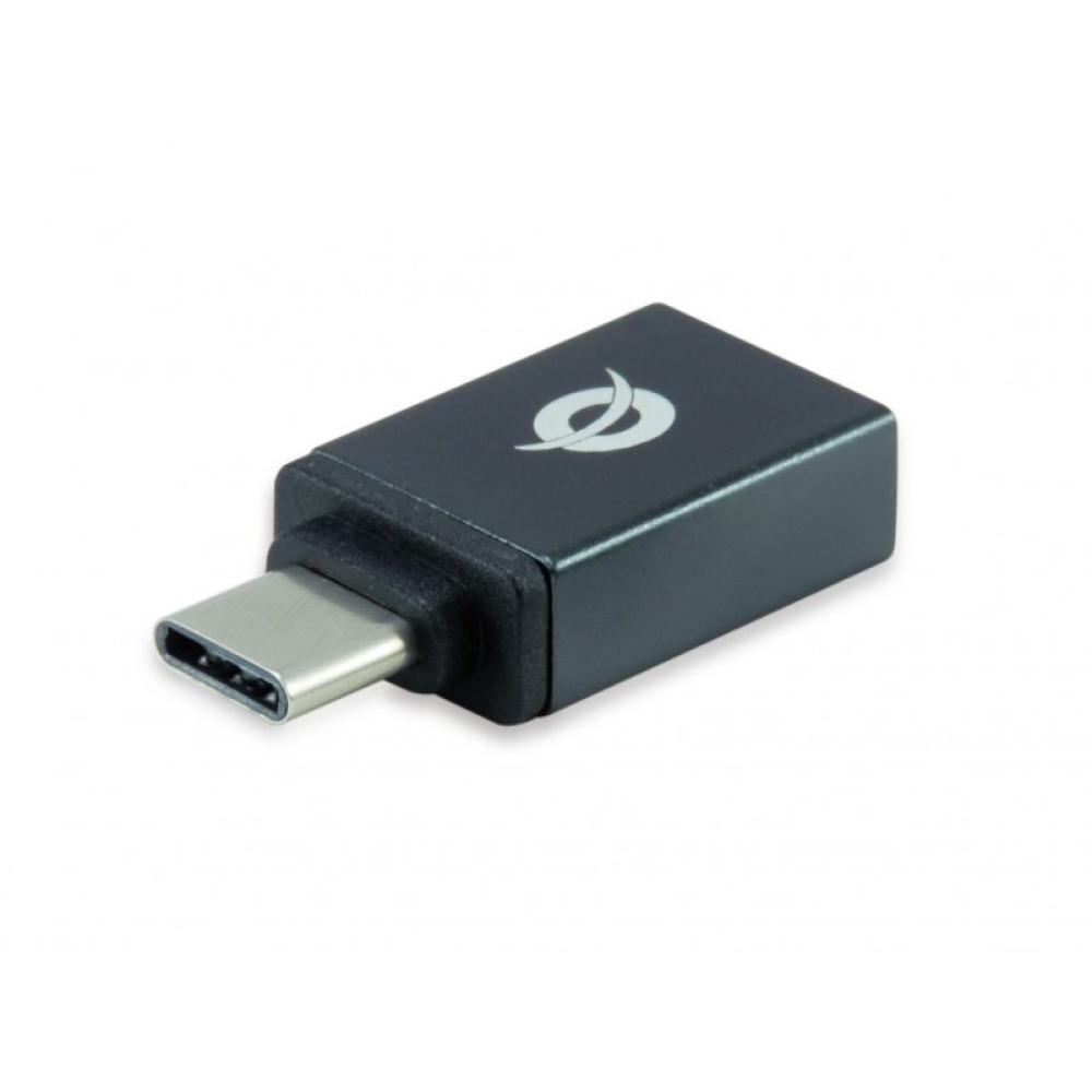Conceptronic - DONN03G cambiador de género para cable USB 3.1 Gen 1 Type-C USB 3.1 Gen 1 Type-A Negro