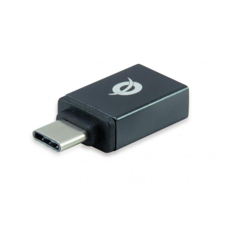 Conceptronic - DONN03G cambiador de género para cable USB 3.1 Gen 1 Type-C USB 3.1 Gen 1 Type-A Negro