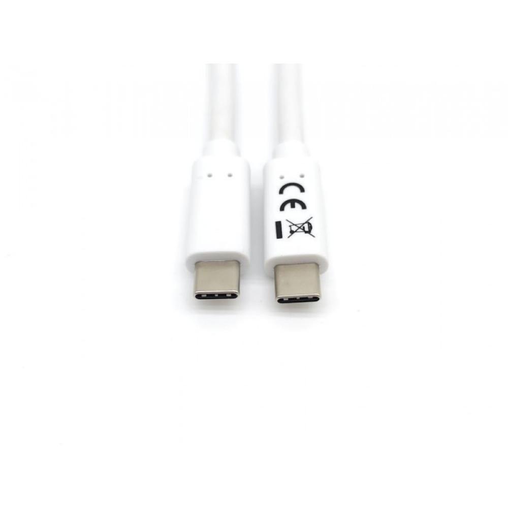 Equip - 128361 Cable USB 3.2 Gen 1 C a C, M/M , 1,0m, PD 60W, 5Gbps, Blanco
