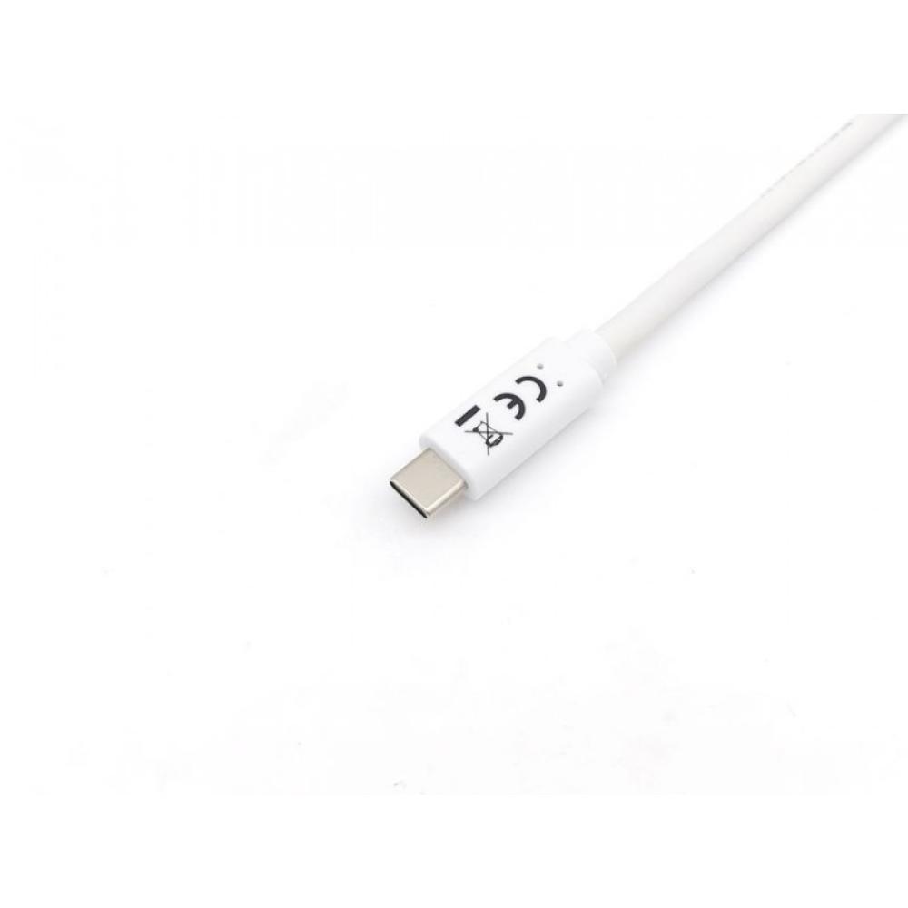 Equip - 128361 Cable USB 3.2 Gen 1 C a C, M/M , 1,0m, PD 60W, 5Gbps, Blanco