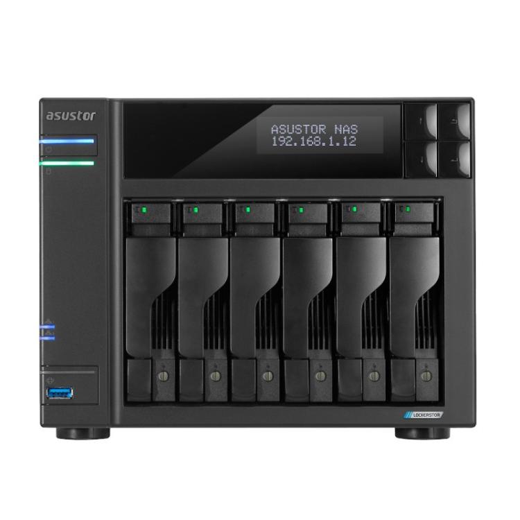 Asustor - LOCKERSTOR 6 NAS Escritorio Ethernet Negro N5105