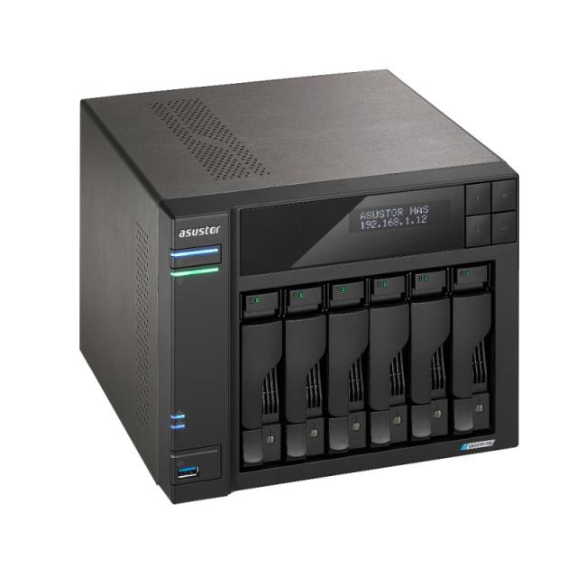 Asustor - LOCKERSTOR 6 NAS Escritorio Ethernet Negro N5105
