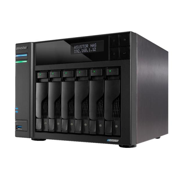 Asustor - LOCKERSTOR 6 NAS Escritorio Ethernet Negro N5105