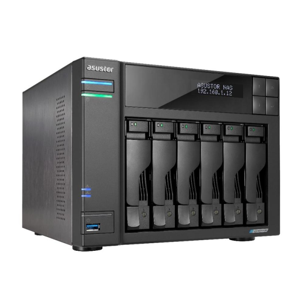 Asustor - LOCKERSTOR 6 NAS Escritorio Ethernet Negro N5105
