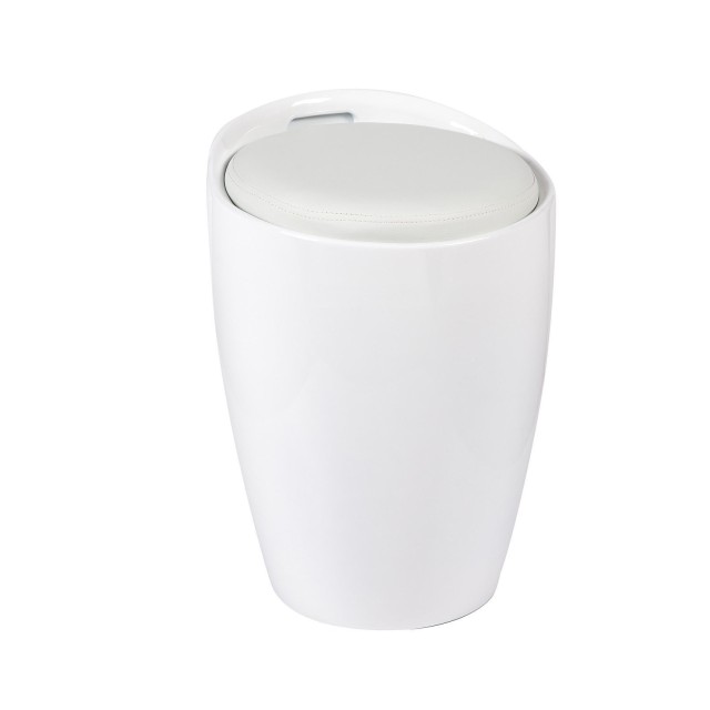 Puff DUCK NEW, abs blanco, similpiel blanco