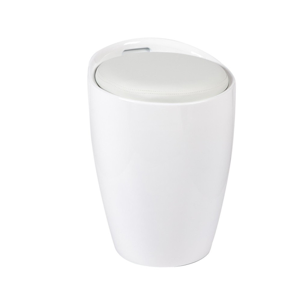 Puff DUCK NEW, abs blanco, similpiel blanco