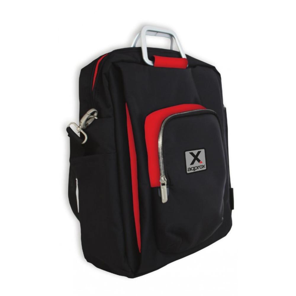 Approx - appNBST15x maletines para portátil 39,6 cm (15.6") Mochila bandolera Negro, Rojo