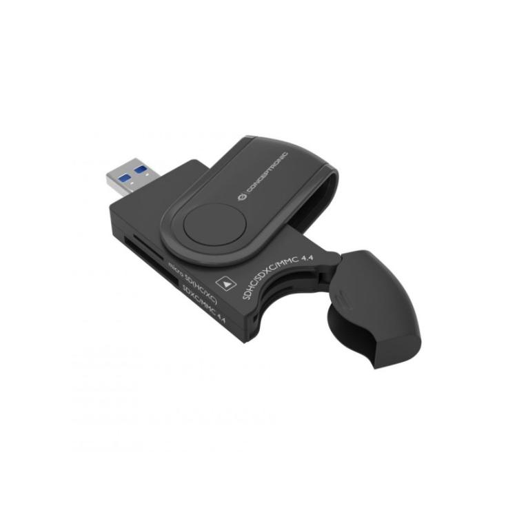 Conceptronic - StreamVault BIAN04B lector de tarjeta USB 3.2 Gen 1 (3.1 Gen 1) Type-A Negro