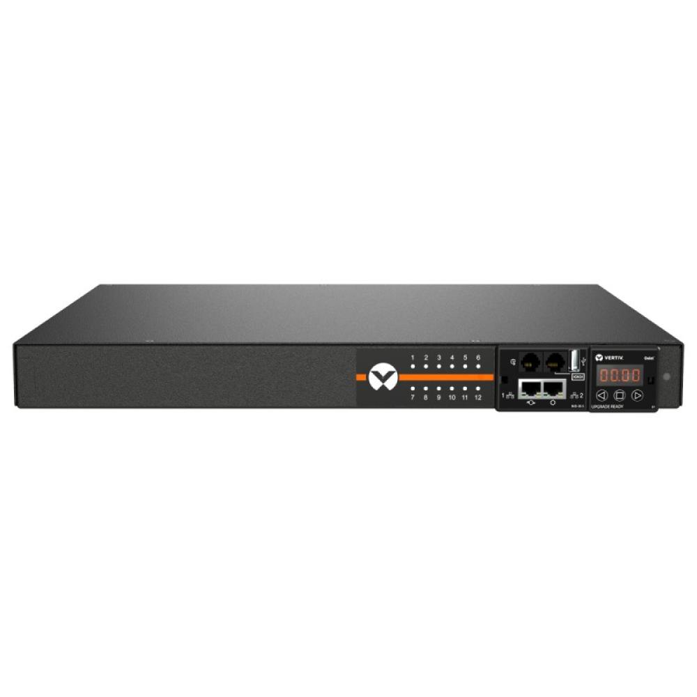 Vertiv - Geist MUU3E1R5-12CF17-2C20A9H00-S unidad de distribución de energía (PDU) 12 salidas AC 0U Negro