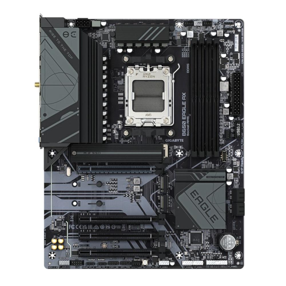 GIGABYTE - B650 EAGLE AX Placa base - AMD Ryzen serie 9000, VRM de 12+2+2 fases, hasta 7600 MHz DDR5 (OC), 1xPCIe 5.0 + 2xPCIe 4