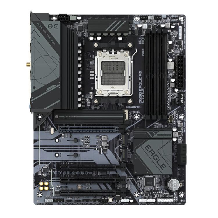 GIGABYTE - B650 EAGLE AX Placa base - AMD Ryzen serie 9000, VRM de 12+2+2 fases, hasta 7600 MHz DDR5 (OC), 1xPCIe 5.0 + 2xPCIe 4