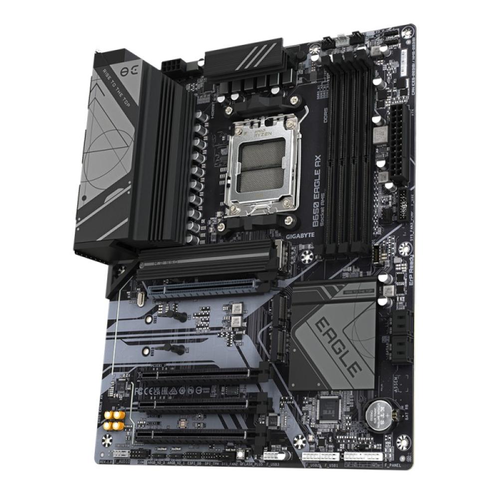 GIGABYTE - B650 EAGLE AX Placa base - AMD Ryzen serie 9000, VRM de 12+2+2 fases, hasta 7600 MHz DDR5 (OC), 1xPCIe 5.0 + 2xPCIe 4