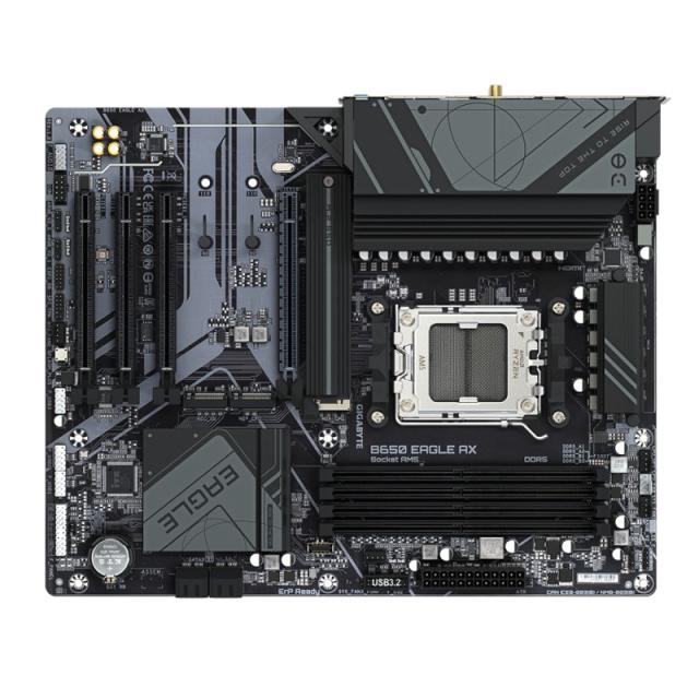 GIGABYTE - B650 EAGLE AX Placa base - AMD Ryzen serie 9000, VRM de 12+2+2 fases, hasta 7600 MHz DDR5 (OC), 1xPCIe 5.0 + 2xPCIe 4